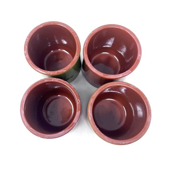 La Fermiere Yogurt Pots Olive Green Espresso Brown Limited Fall 2025 Lot of 4 - Picture 3 of 5